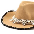 thumbnail image 6 of OJSFQUFP Jazz Hat Vintage Hat Retro Western Cowboy Hat Dance Party Hat, 6 of 6