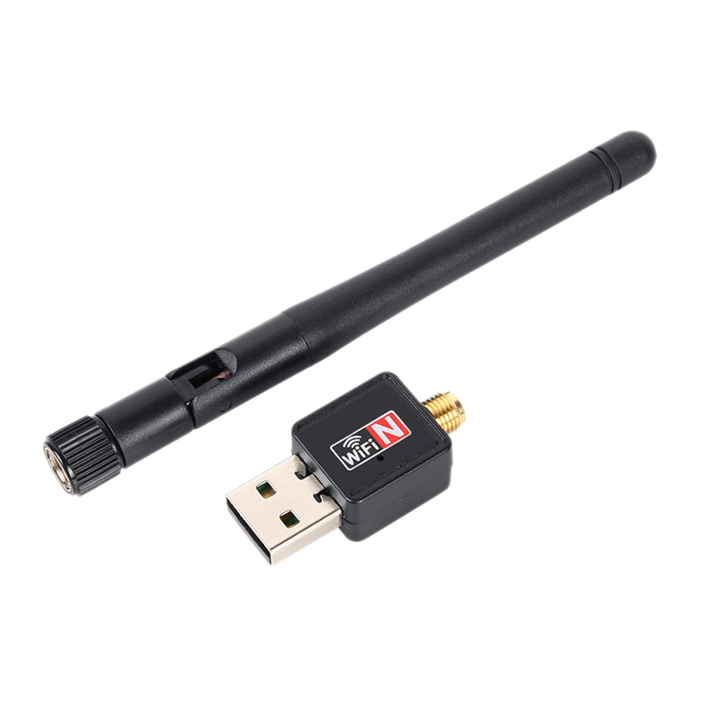 black Wireless WiFi Network Adapter 150M USB Network Card For PC Laptop Wifi Receiver External Wi-Fi Dongle Antenna