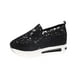 thumbnail image 1 of Amzcrzy Zapatos de mujer,Zapatos de mujer,Zapatillas de mujer, Zapatos casuales de caña baja con encaje de malla para mujer, con tacón grueso y cómodos. Sandalias Mujer Zapatillas De Casa, 1 of 4