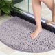 thumbnail image 5 of Toystoory Alfombra de ducha de alta calidad, alfombrilla absorbente para baño, antideslizante, plegable, para dormitorio, cocina, baño, Juegos de accesorios de baño Gris 50*80, 5 of 6