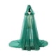 thumbnail image 4 of Capa con capucha para mujer, disfraz de Halloween brillante, largo hasta el suelo, lavable para adultos Verde, 4 of 9