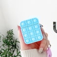 thumbnail image 4 of Estuche Relive Stress Pop Cute AirPods para AirPods 1/2 y Pro, Mini estuche a prueba de golpes de silicona Pop Bubble con llavero Vhermosa 222433-4, 4 of 4