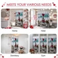 thumbnail image 6 of Valentine's Day Shower Curtain Love Heart Stones Bathroom Curtains with Hooks, Waterproof Fabric Ocean Beach Art Bath Shower Curtains Set for Bathroom Bathtubs Valentines Decor 72x72 Inch, 6 of 9