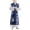 Navy, variant on HXWCHs Kids Ancient Chinese Traditional Hanfu Dress Kids Performance Dress Festival Party Photo Attire Sky Blue 3-4Years