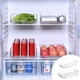 thumbnail image 4 of Organizador de bebidas expandible de gran capacidad para refrigerador - Estante retráctil para cerveza, latas de refresco y refrigerios - Organizador de plástico blanco para refrigerador de cocina, 4 of 7