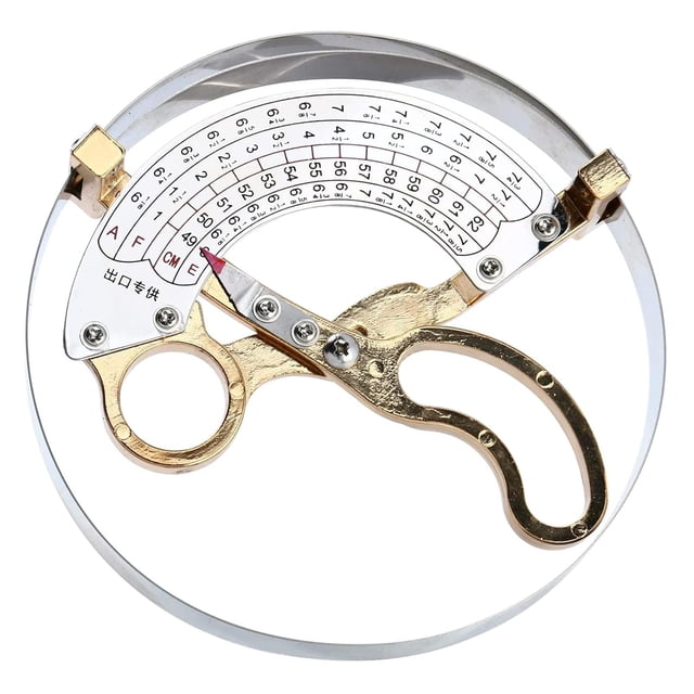 Hat Caliper Scissor Type Compass Cap Size Measuring Tool Stainless Steel 19-62cm