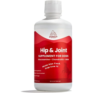 100% Natural Glucosamine for Dogs - 32oz Glucosamine Chondroitin for Dogs - Msm Dog Joint Supplement - Dog Glucosamine - Dog Hip and Joint Supplement - Joint Supplement for Dogs Made in USA (32 oz)