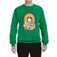 thumbnail image 2 of Wild Bobby, Betty Boop Good Vibes Only Betty Boop Unisex Crewneck Sweatshirt, Kelly, XX-Large, 2 of 5