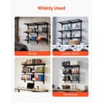 thumbnail image 6 of 3-Tier Heavy Duty Wall Garage Shelving 11x36 Inch Steel Wall Mounted Shelving Unit 450 LBS Total Capacity Floating Storage Metal Rack for Garage Laundry Workshop Kitchen Black, 6 of 6
