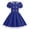 Dark Blue, variant on YDFCWXW Vintage Dresses for Girls Kids Lapel Collar Polka Dot Dress Swing Dress (Dark Blue, 9-10 Years)