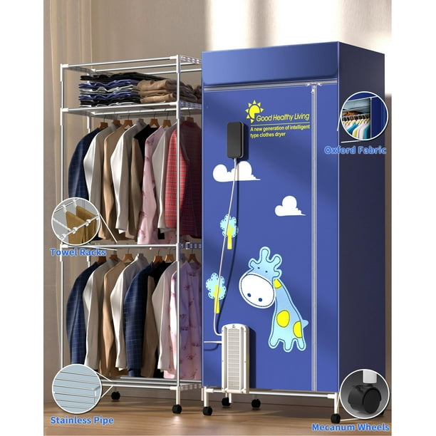 Secadora de ropa portátil KasyDoff 1600 W 35 kg, niveles