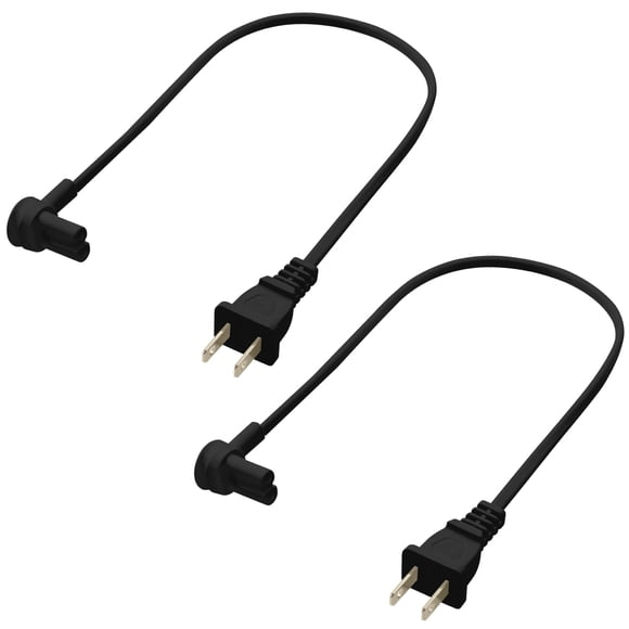 Cable de alimentación Vebner Extra Short, paquete de 2 unidades para Sonos Era 100/300
