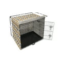 thumbnail image 6 of Abstract Dog Crate Cover, Geometric Rhombuses Nature Tones, Easy to Use Pet Kennel Cover Small Dogs Puppies Kittens, 7 Sizes, Earth Yellow Taupe Grey, by Ambesonne, 6 of 6