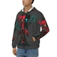 thumbnail image 2 of Demon Alastor Hazbin Hotel Sweatshirt For Mens Fashion Hoodies Zipper Coat Jacket With Pockets Athletic Daily Hoody Hooded Gift, 2 of 6