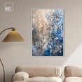 thumbnail image 3 of Eclipse Blue Canvas Elegant Abstracts by Art Remedy, White Frame, 30" x 45", 3 of 7
