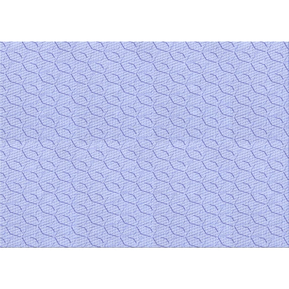 Ahgly Company Indoor Rectangle Patterned Heavenly Blue Area Rugs, 7' x 10'