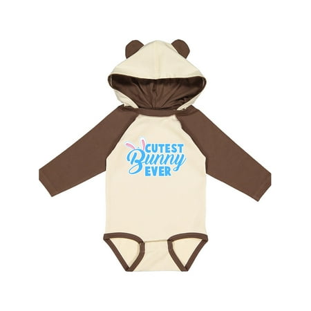 

Inktastic Cutest Bunny Ever in Blue Gift Baby Boy Long Sleeve Bodysuit