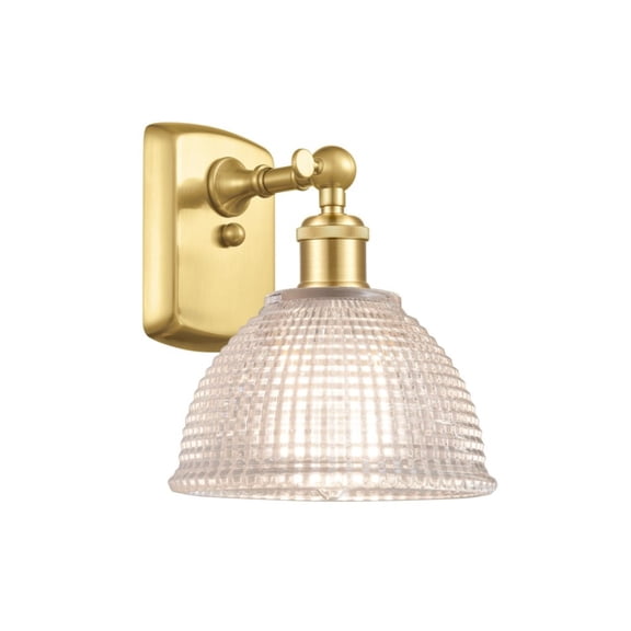 Innovations 516-1W-SG-G422-LED Arietta 1 Light Sconce part of the Ballston Collection, Satin Gold