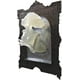 thumbnail image 2 of Estatua de espejo fantasma brillante, fantasma luminoso en espejo, escultura de pared de terror 3D, decoración de Halloween, escultura de fantasma que emerge de un espejo antiguo de resina fundida (B), 2 of 5