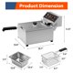 thumbnail image 2 of 10L Electric Deep Fryer, Removable Frying Basket Adjustable Temperature, Lid with Viewing Window and Odor Free Filter, 10.6 QT, 2 of 5