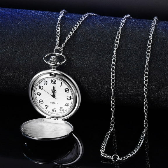 LABSERRON 1Pcs Pocket Watch for Men and Women Metal Quartz Movement 6 x 4.5 x 1.