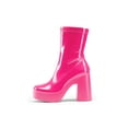 thumbnail image 5 of Women Fashion Boots Chunky Platform Ankle Boot High Block Heels Square Toe Lightweight Comfort Dress Booties Shoes For Women, 5 of 8