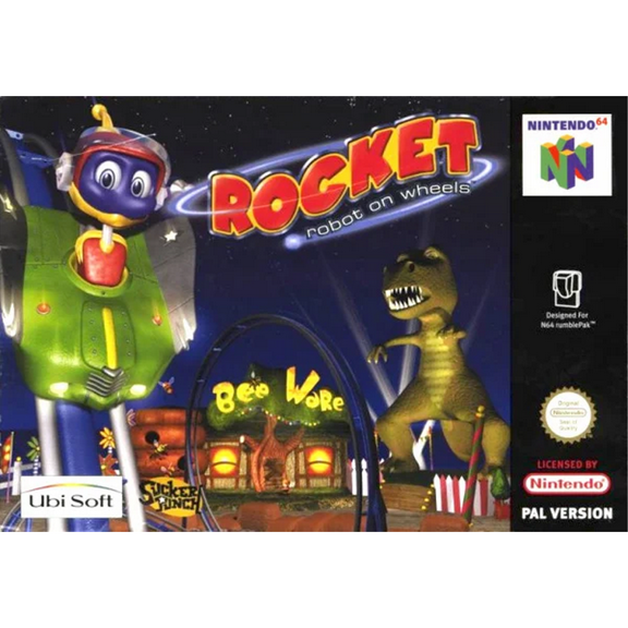 N64 Game US Version of Rocket: Robot on Wheels