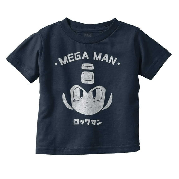 Classic Video Game Mega Man RockMan Toddler Boy Girl T Shirt Infant Toddler Brisco Brands 12M