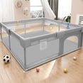 "SUGIFT Portable Baby Playpen Large Play Yard Fence for Toddlers with ...