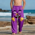 thumbnail image 2 of Casual Beach Pants for Girls with Pockets Printed Lightw8 100% Polyester, 2 of 9