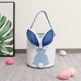thumbnail image 7 of KUAZOU Personalized Easter Basket,Earmouse Easter Bunny Baskets with Lights for Boys and Girls,Large Kids Easter Bucket Tote for Spring Egg Hunts Party Storage-Pink, 7 of 7