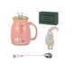 thumbnail image 1 of Taza De Café De Cerámica Con Bonita Tapa Cuchara De Gato Xtellar rosa, 1 of 4