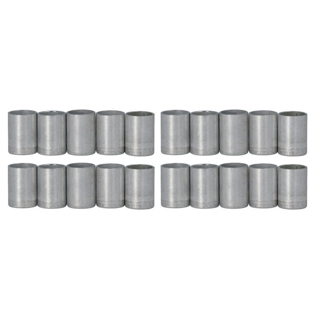 20 Pcs Air Conditioning Joint Cover Aluminum AC Hose Tube Connector Cover Pipe Fitting Cap 3/8in