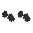 thumbnail image 1 of Jumpingount 1 par de guantes para niños, tejido de invierno para manualidades, cubierta para los dedos, accesorio de ropa, guante de punto con Negro 2piezas, 1 of 6