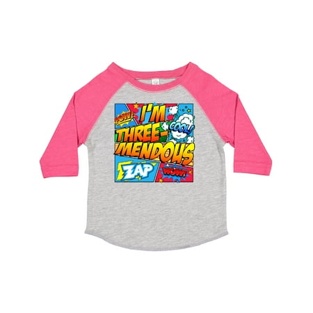 

Inktastic I m Three Mendous Gift Toddler Boy or Toddler Girl T-Shirt