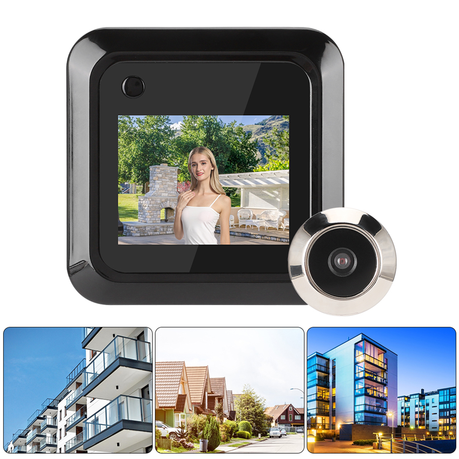 Door Viewer Camera, Digital Door Viewer, Smart 0.3MP Factory Offices