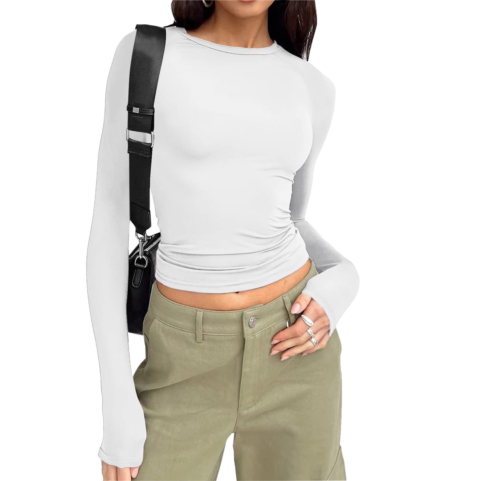 Determ Collagen Ruched Long Sleeve ホワイト Determ Collagen Ruched Long Sleeve ホワイト Determ Collagen