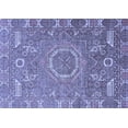 thumbnail image 1 of Ahgly Company Machine Washable Indoor Rectangle Abstract Blue Modern Area Rugs, 4' x 6', 1 of 4