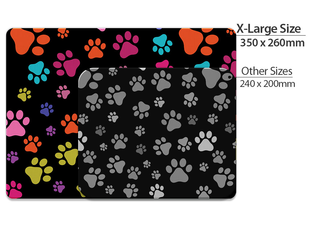 FINCIBO Super Size Rectangle Mouse Pad, Non-Slip X-Large Mouse Pad for Home, Office, and Gaming Desk, Multicolor Paws Dog - image 5 of 5
