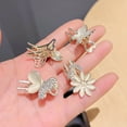 thumbnail image 3 of Women Hair Clip Elegant Faux Opal Rhinestone Butterflies Flower Mini Hairstyle Decoration Non-slip Ladies Bang Side Hair Claw Clamp Hair Accessories, 3 of 8