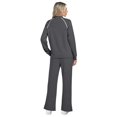 thumbnail image 4 of Conjuntos de Salón para Mujer, Conjuntos de 2 Piezas para Otoño, Pantalones Anchos, Conjuntos A Juego, Ropa de Mujer Gris Oscuro XXL, 4 of 8