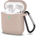 thumbnail image 1 of AirPods Case, Full Protective Silicone AirPods Accessories Cover Compatible with AirPods 1&2 Wireless and Wired Charging Case(Front LED Visible),Tawny, 1 of 8