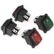 thumbnail image 5 of 4 unids/set impermeable negro 4 pines 2 posiciones ON-OFF lámpara verde roja interruptor basculante 220V indicador a prueba de polvo luz verde lámpara roja interruptor basculante Snap Xemadio YQ-2174, 5 of 7