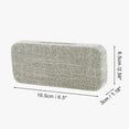 thumbnail image 4 of Unique Bargains Burlap Eyeglasses Case Portable Eyeglasses Storage 6.5"x2.56"x1.18" Gray, 4 of 5
