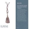 thumbnail image 2 of YWC-Home Fashions Julia Rideau à Franges avec Strass, 26 Pouces, Mauve, 2 of 4