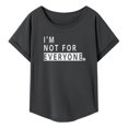thumbnail image 1 of Camiseta para mujer de ajuste regular, ropa elegante, trajes casuales, camiseta básica para XL, 1 of 8