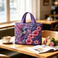 thumbnail image 6 of ZhangC Hummingbird Quilted Tote Bag for Women, 15.8x16.9 Inch Large Capacity Printed Shoulder Handbag, Lightweight Shopping Travel Purse with Inner Pocket, 6 of 6