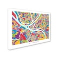 thumbnail image 3 of Trademark Fine Art Michael Tompsett Pittsburgh Pennsylvania Street Map Canvas Wall Art - 18x24, 3 of 4