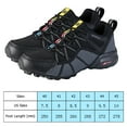 thumbnail image 3 of Mens Casual Sneakers Lightweight Hiking Shoes for Hiking Climbing (Black 40), 3 of 7