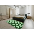 thumbnail image 4 of Ahgly Company Indoor Rectangle Patterned Deep Emerald Green Area Rugs, 3' x 5', 4 of 6